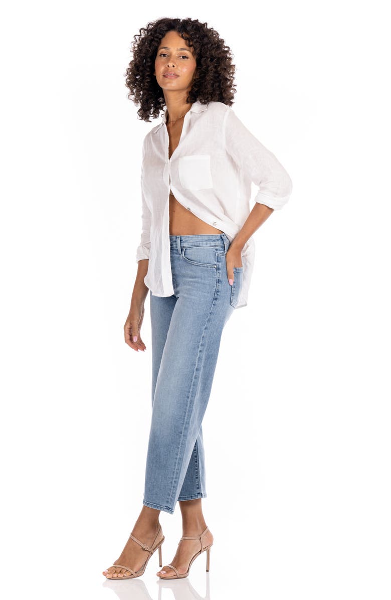 Fidelity Denim Malibu Crop Wide Leg Jeans, Alternate, color, 