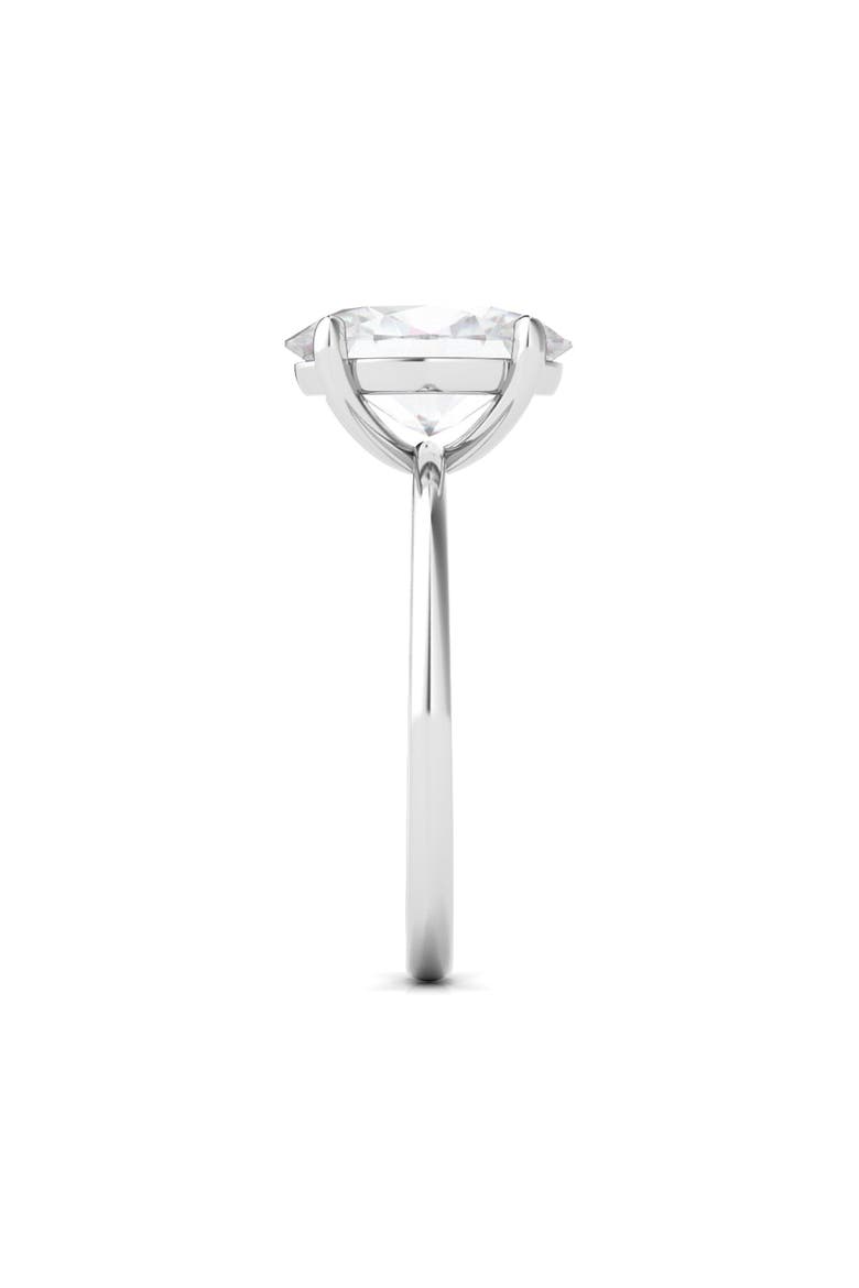 Oval Cut Lab Created Diamond Ring, Alternate, color, 2.00 CTW 18K WHITE GOLD