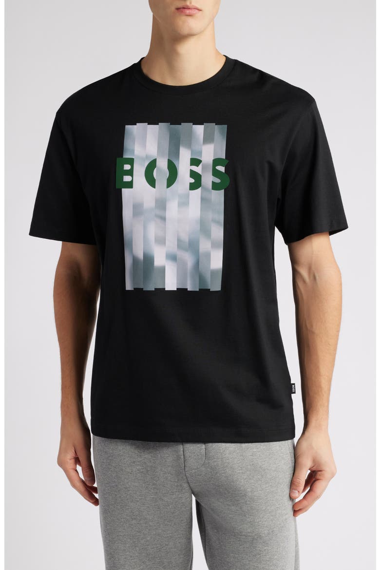 Tessin Logo Graphic T-Shirt, Main, color, BLACK