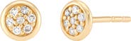Frankie & Zoe Pavé Diamond Stud Earrings