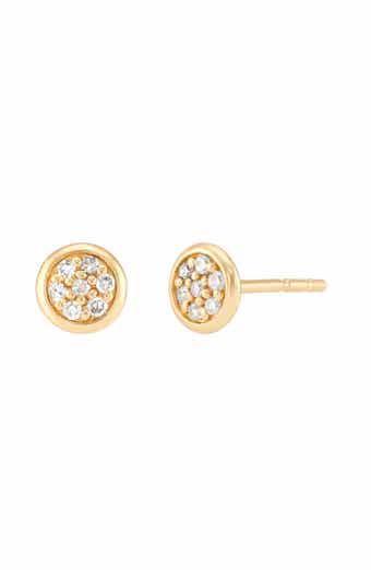 Frankie & Zoe Pavé Diamond Stud Earrings