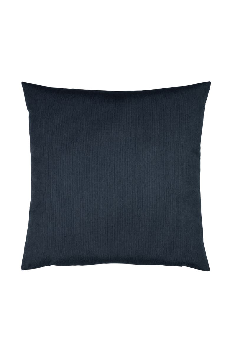 Elaine Smith Voyage Indigo textured with chenille Indoor & Outdoor Woven Accent Pillow, Alternate, color, Indigo