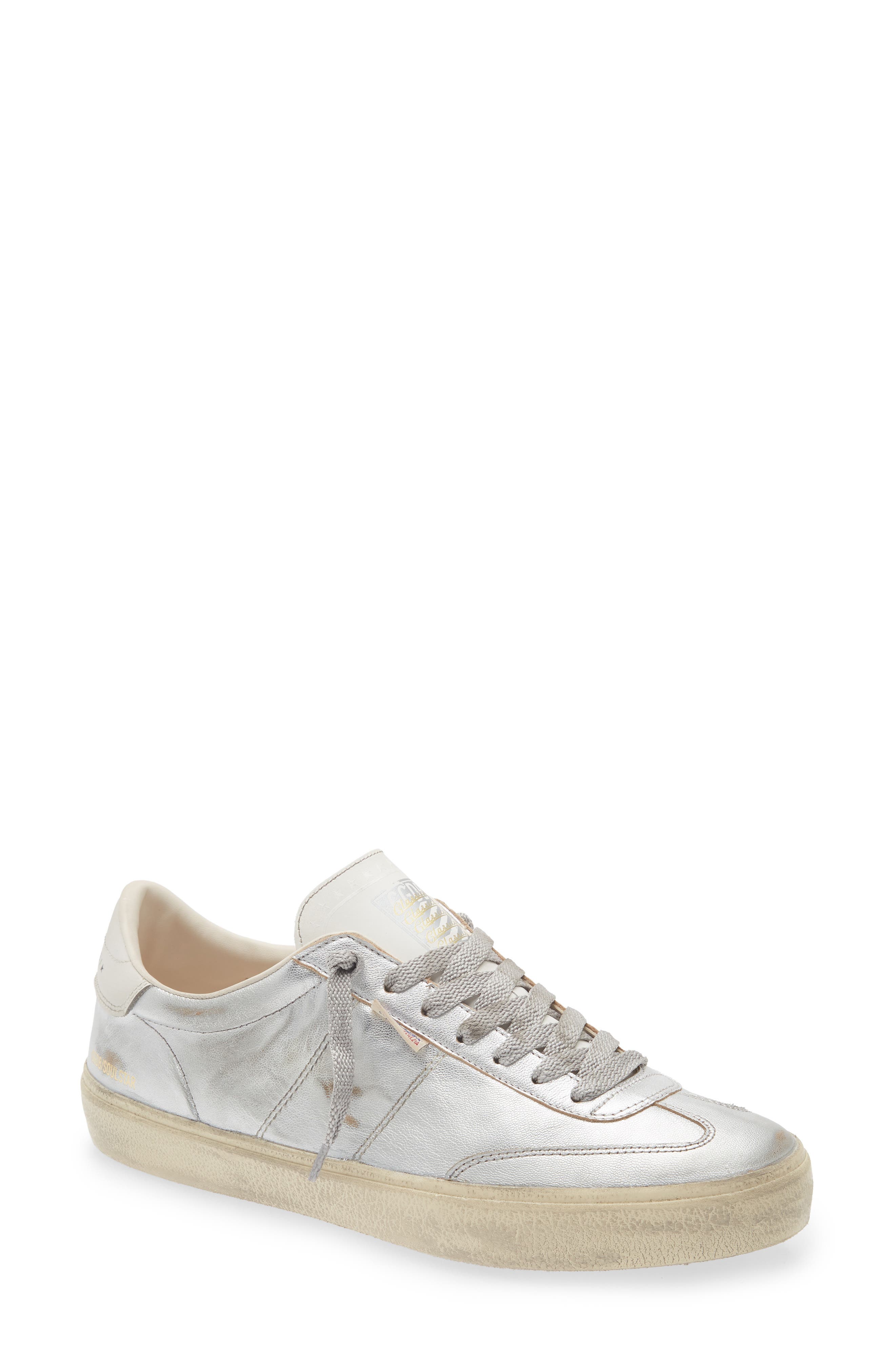 Golden Goose Soul Star Low Top Sneaker, Main, color, Silver/ White/ Milk