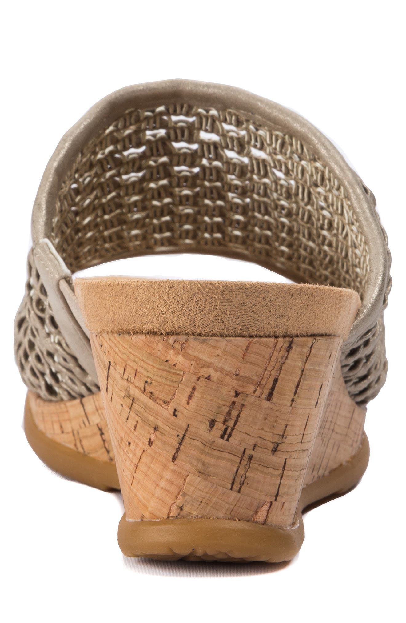 BARETRAPS Flossey Wedge Sandal, Alternate, color, Champagne