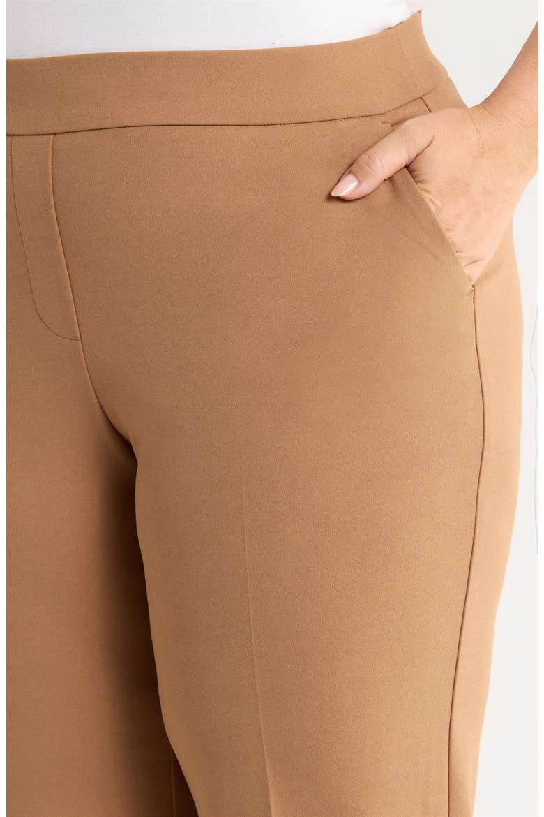 High Waist Pull-On Pants, Alternate, color, VICUNA