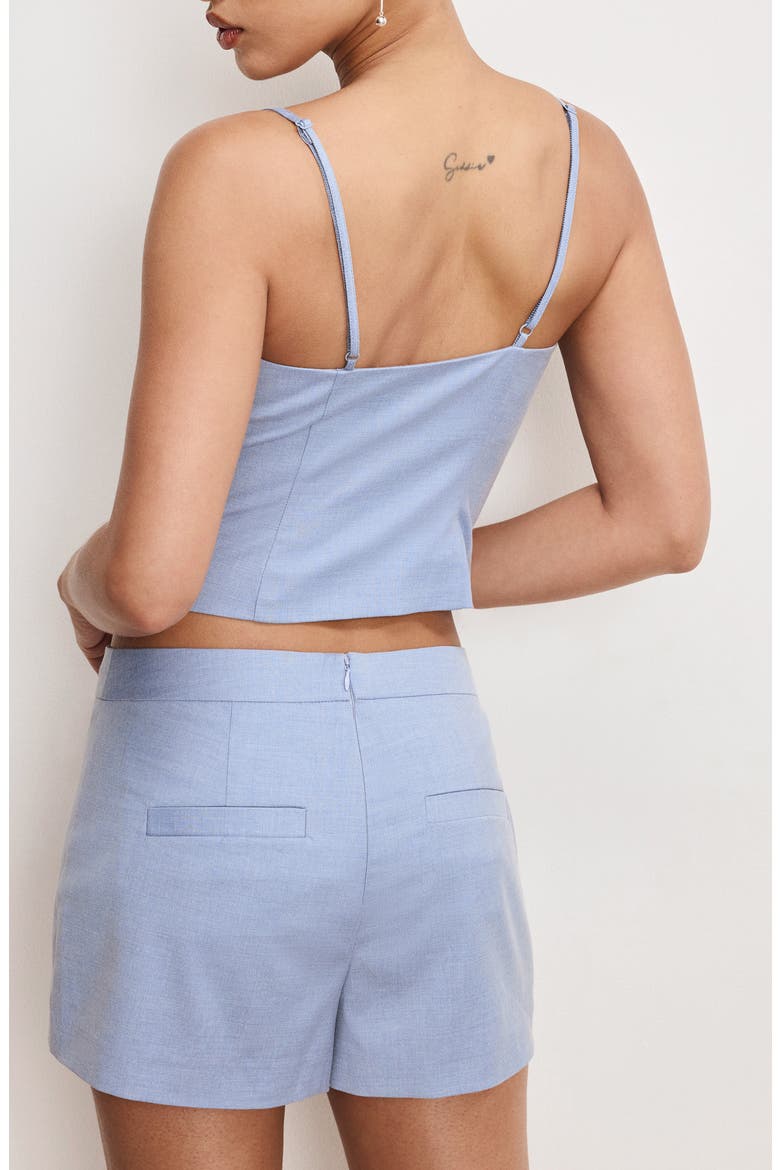 Twill Suiting Camisole, Alternate, color, CROSSHATCH BLUE001