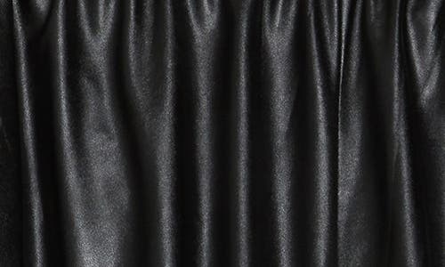 Theory Faux Leather Pull-on Shorts In Black