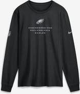 Nike Men's Nike Black Philadelphia Eagles Sideline Bold Arch Star Dri-FIT Long Sleeve T-Shirt