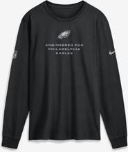 Nike Men's Nike Black Philadelphia Eagles Sideline Bold Arch Star Dri-FIT Long Sleeve T-Shirt