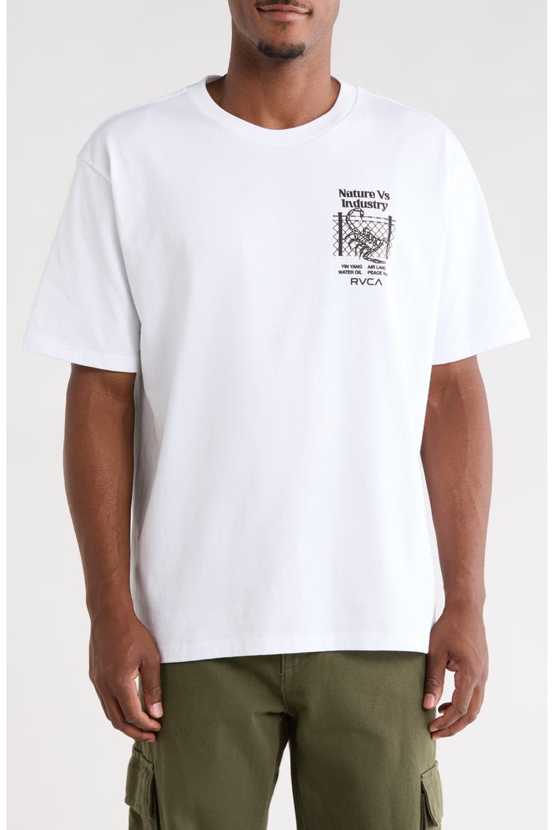 Security Code Cotton Graphic T-Shirt, Main, color, WHITE