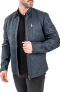 Maceoo Textured Leather Jacket