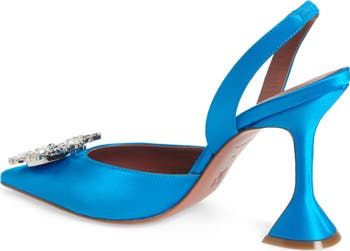 Begum Crystal Pointed Toe Slingback Pump