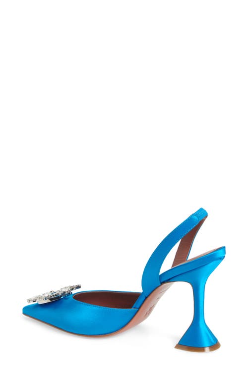 Amina Muaddi Begum Crystal Pointed Toe Slingback Pump