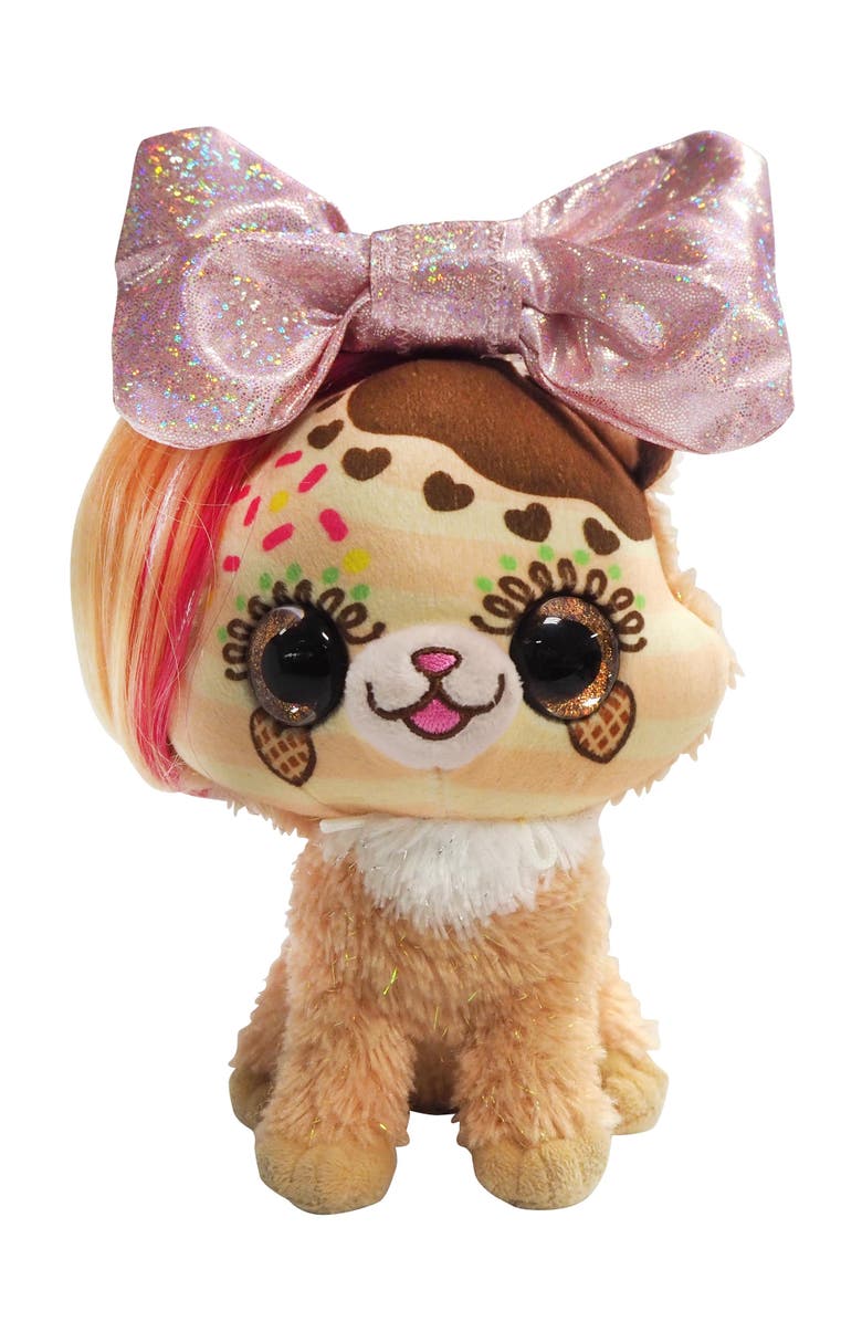 Little Bow Pets 6 Inch Plush Sprinkle Bow Pet Dog, Main, color, Multicolored