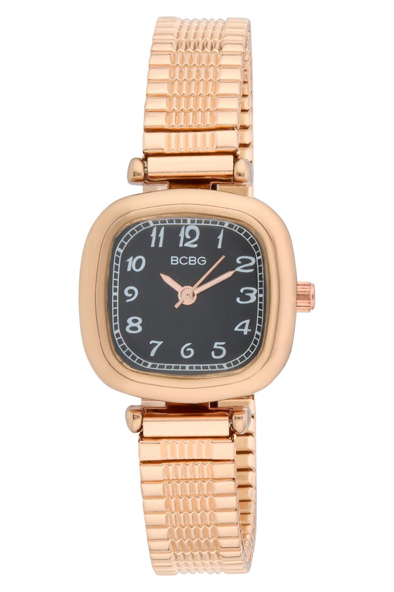 Mini Stretch Quartz Bracelet Watch, 27mm, Main, color, ROSE GOLD
