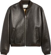 FRAME Genuine Shearling Lined Bomber Jacket