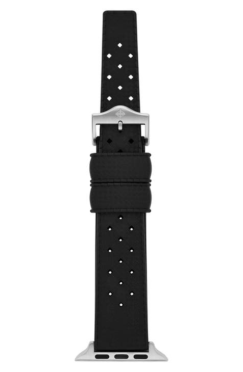 Banda store Black Rubber 21mm Watch Band Men's