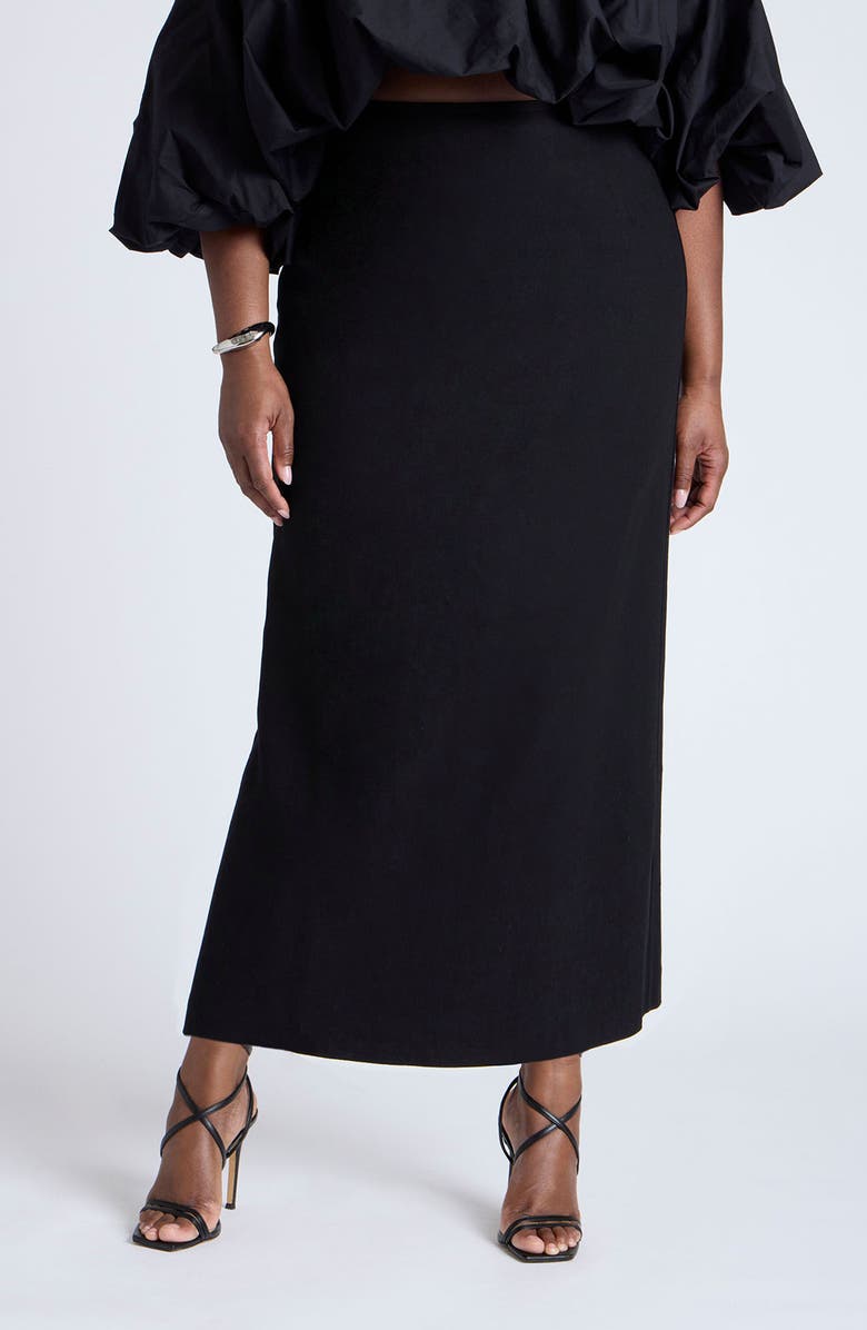 ELOQUII Column Maxi Skirt, Main, color, 