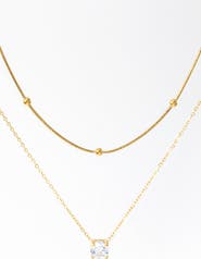 Mint & Lily Layered Double Chain Necklace