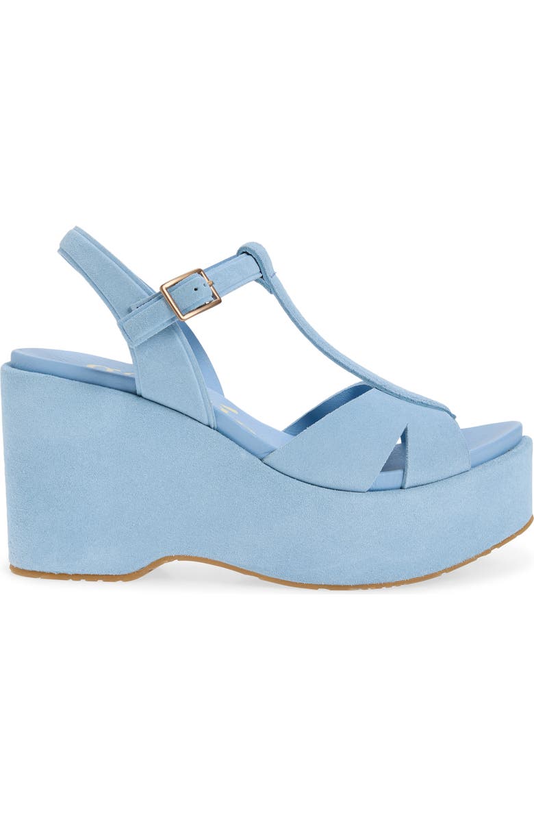 Pedro Garcia Domiel Platform Wedge Sandal, Alternate, color, Sky