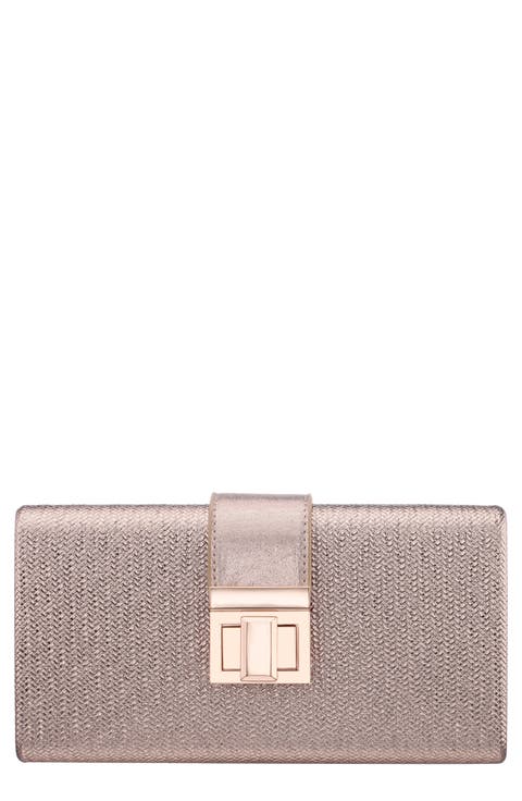 Presly Faux Leather Clutch