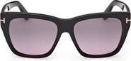 TOM FORD Flynn 55mm Gradient Butterfly Sunglasses