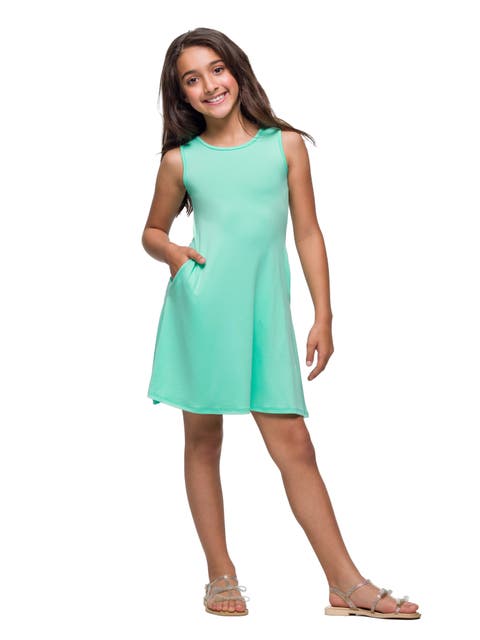 Sleeveless Pocket Swing Dress