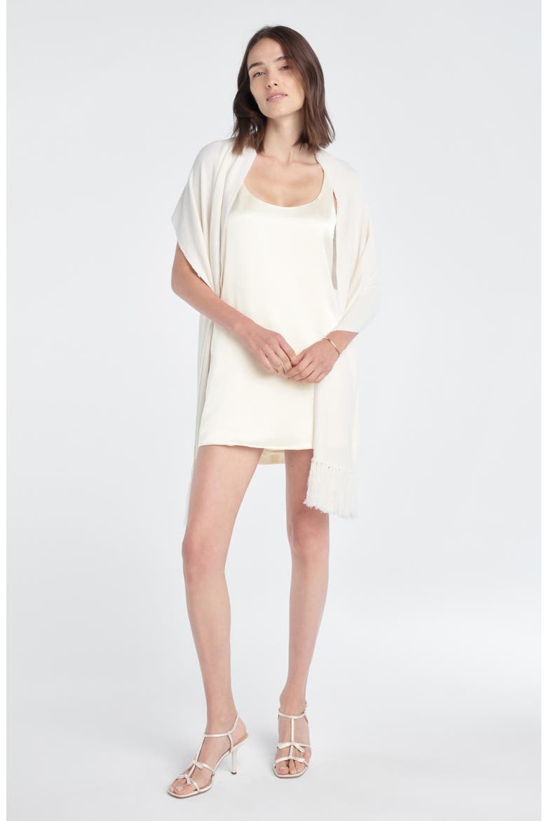 The Fringe Lightweight Scarf, Alternate, color, IVORY