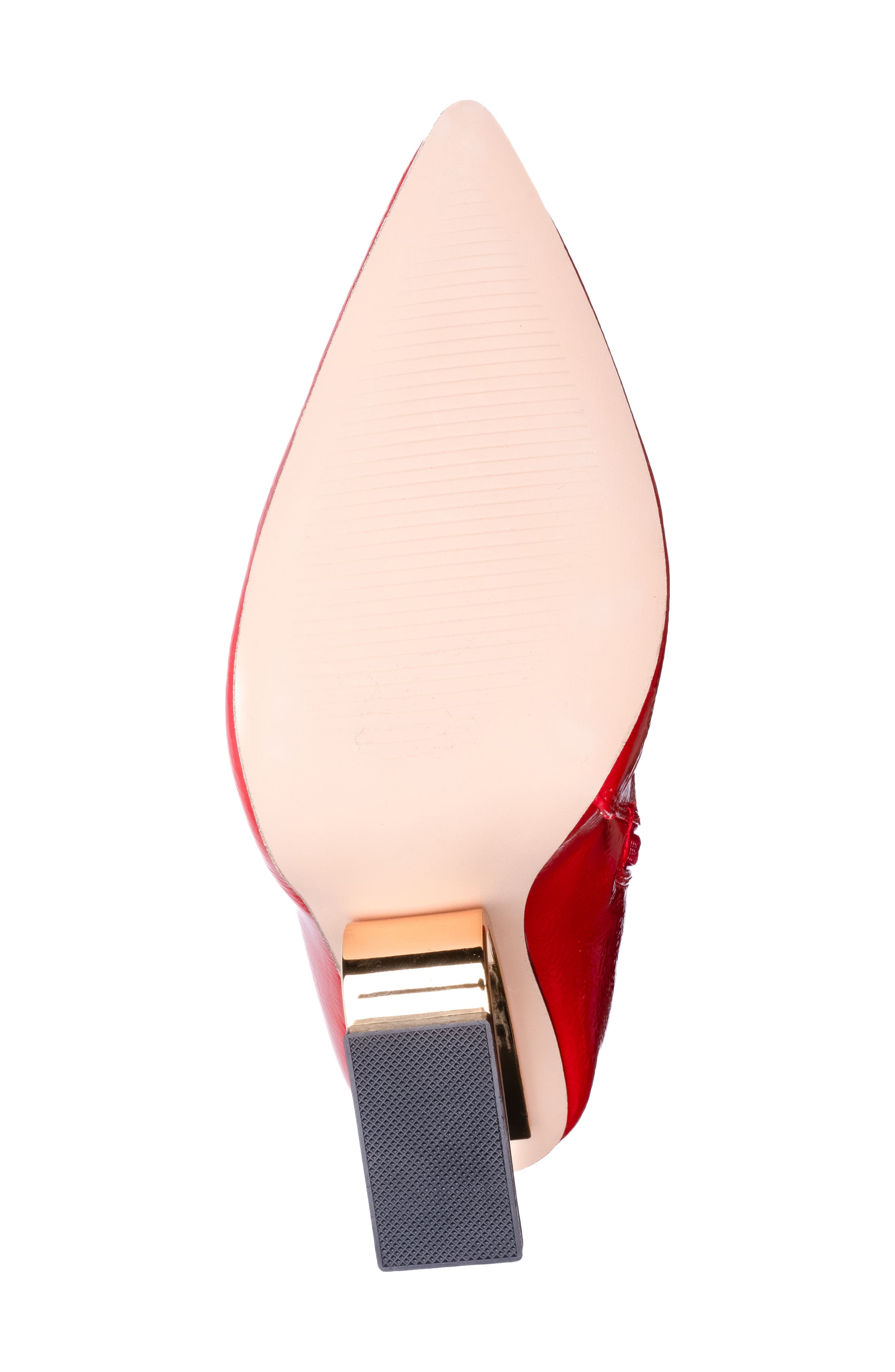 Princess Inverted Heel Bootie, Alternate, color, RED PATENT