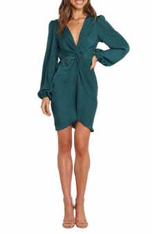 Petal & Pup Kataleya Center Twist Long Sleeve Dress