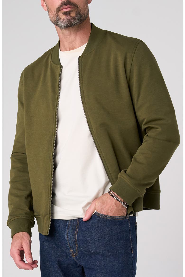 Reversible Bomber Jacket, Alternate, color, BLACK/ OLIVE