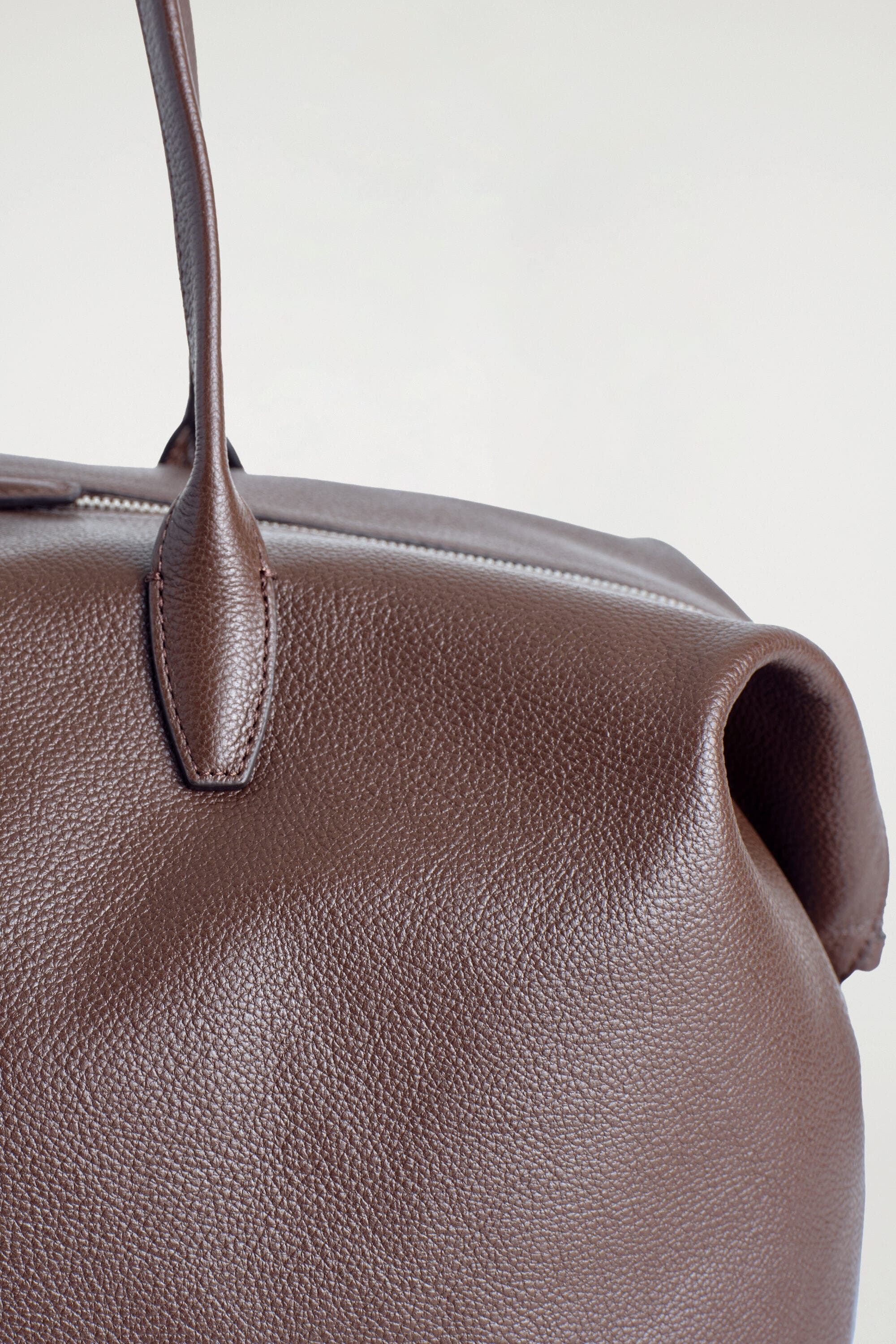 Frieze Bowling Bag - Leather, Alternate, color, BROWN
