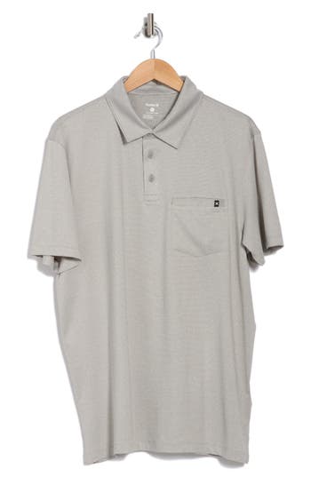 Hurley Space Dye Polo In Gray