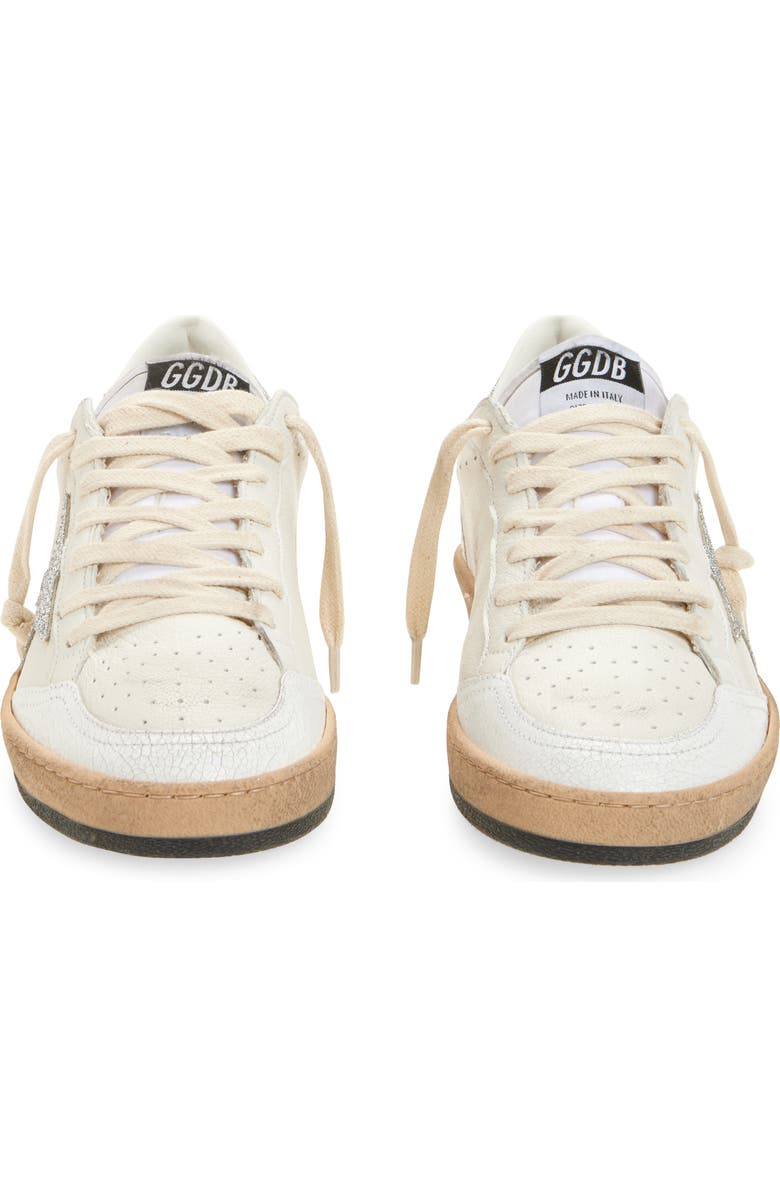 Golden Goose Ball Star Low Top Sneaker, Alternate, color, White/ Silver