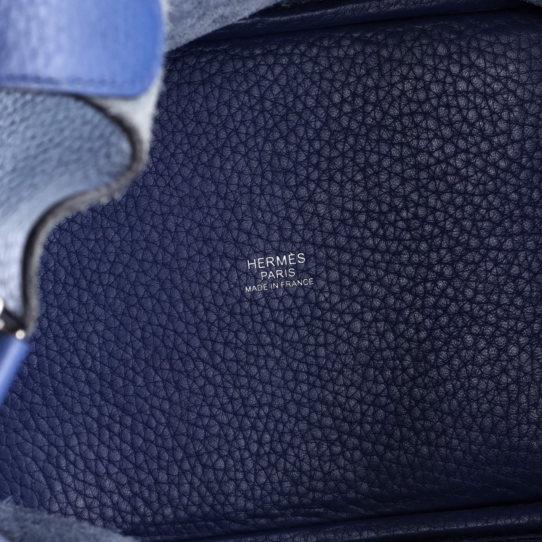 Pre-Owned Hermes Picotin Lock Bag Clemence PM, Alternate, color, Bleu Agate