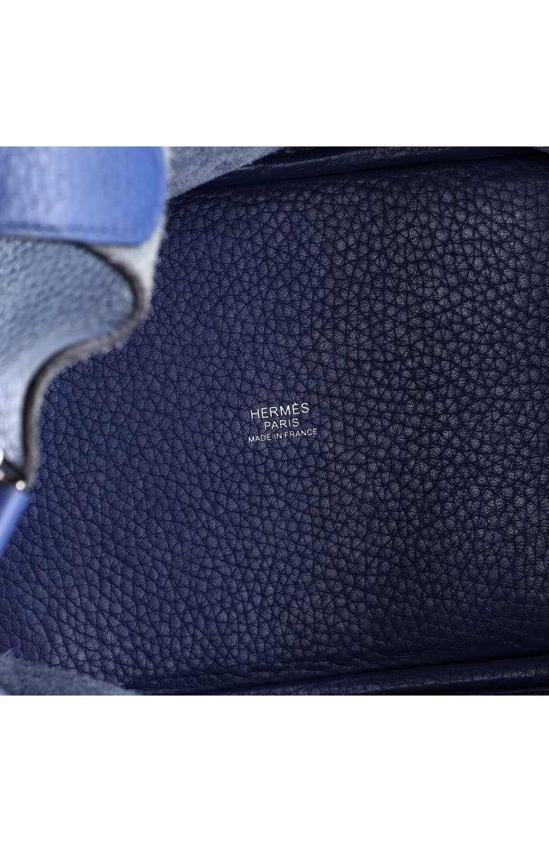 Pre-Owned Hermes Picotin Lock Bag Clemence PM, Alternate, color, Bleu Agate