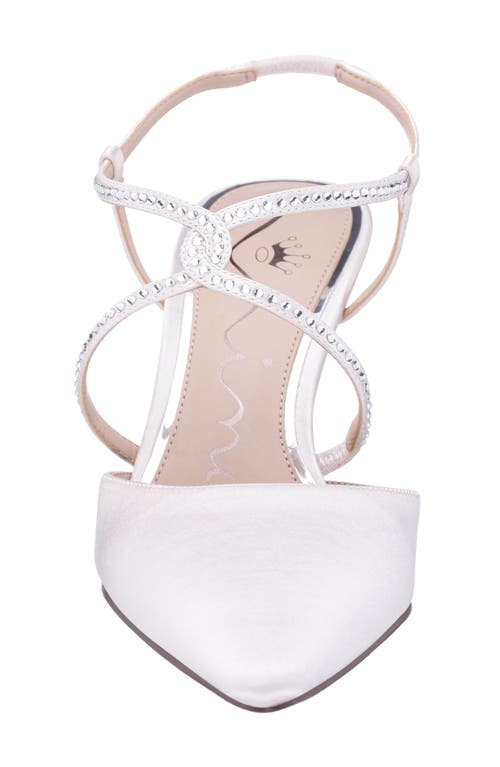 Nina Nichele Pointed Toe Pump In Ivory