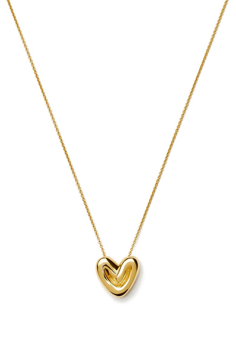 Missoma Puffy Heart Pendant Necklace, Main, color,