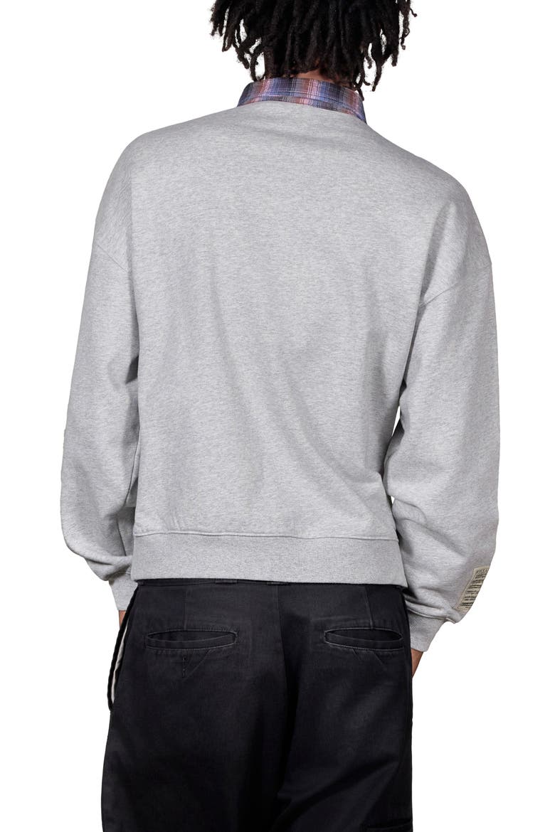 Town Polo Sweatshirt, Alternate, color, HEATHER GREY