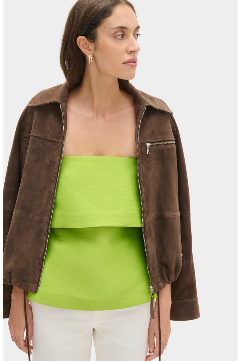 Felix Popover Strapless Top, Alternate, color, LIME