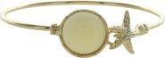 OLIVIA WELLES Starfish & Stone Bangle Bracelet