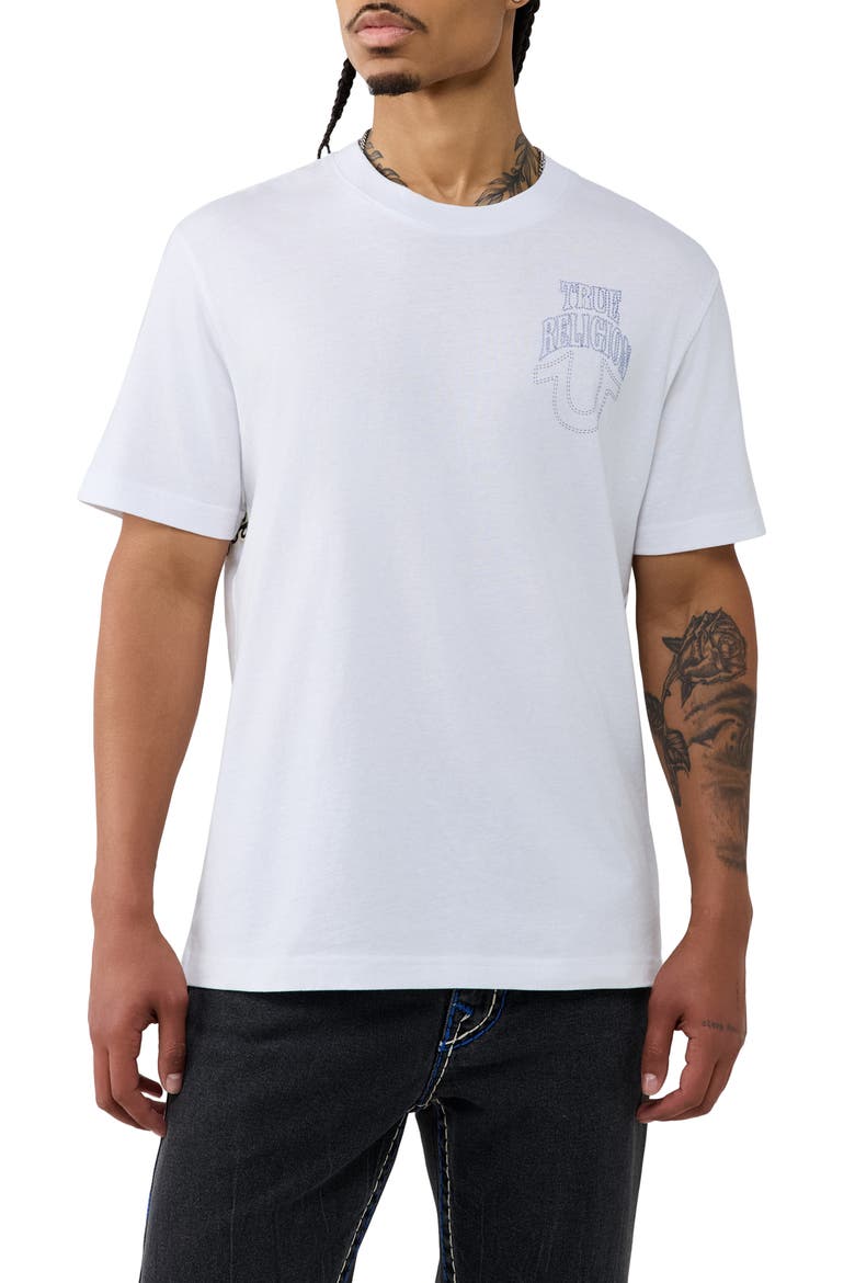 True No. 1 Buddha Graphic T-Shirt, Main, color, OPTIC WHITE
