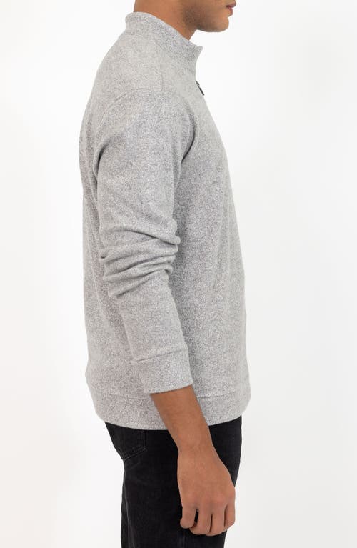 Pino By Pinoporte Men's Knit Quarter Zip Pullover In Grey