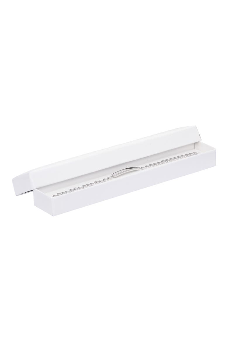 Kids' Sterling Silver ID Bracelet, Alternate, color, NO COLOR