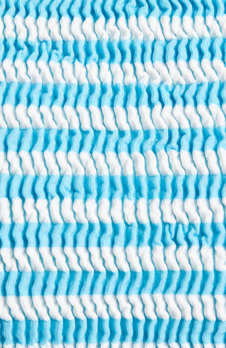 CLEONIE Colorblocked Bikini Bottoms, Alternate, color, Sunshine Azure Stripe