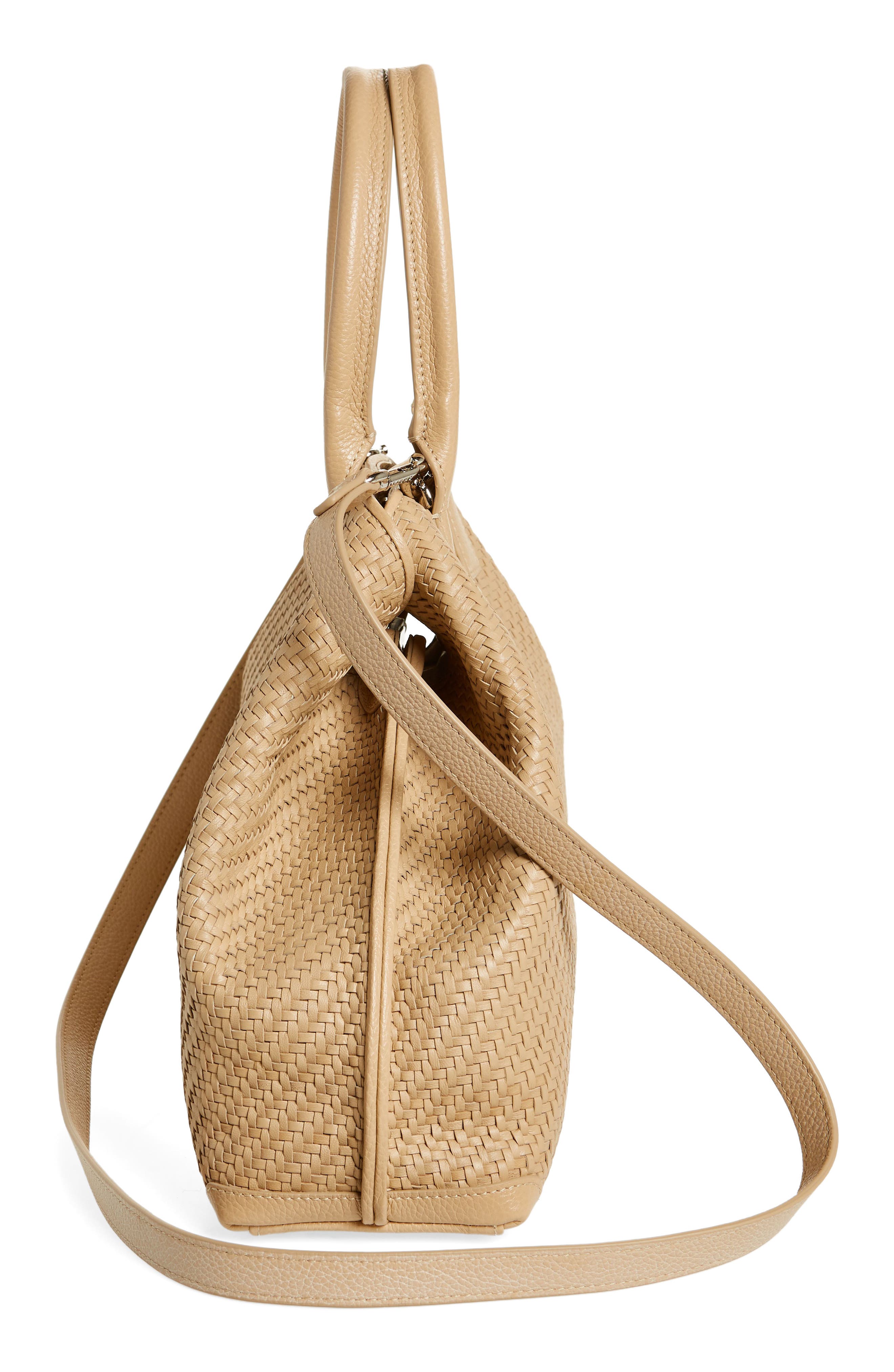 Akris Small AI Woven Leather Tote, Alternate, color, 234 Cordage