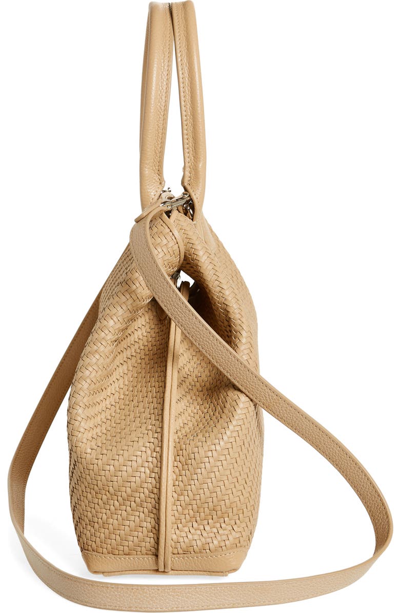 Akris Small AI Woven Leather Tote, Alternate, color, 234 Cordage