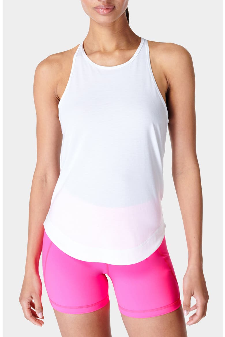 Breath Easy Running Tank Top, Main, color, WHITE