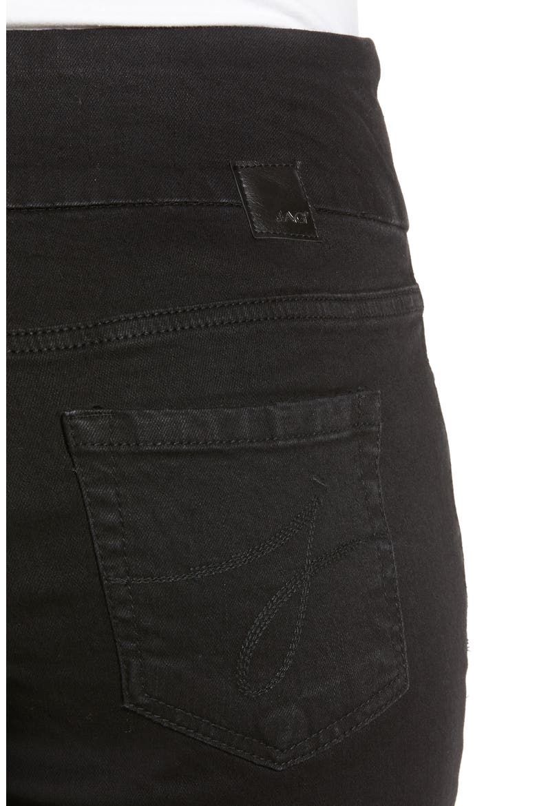 Jeans Peri Pull-On Stretch Straight Leg Jeans, Alternate, color, BLACK