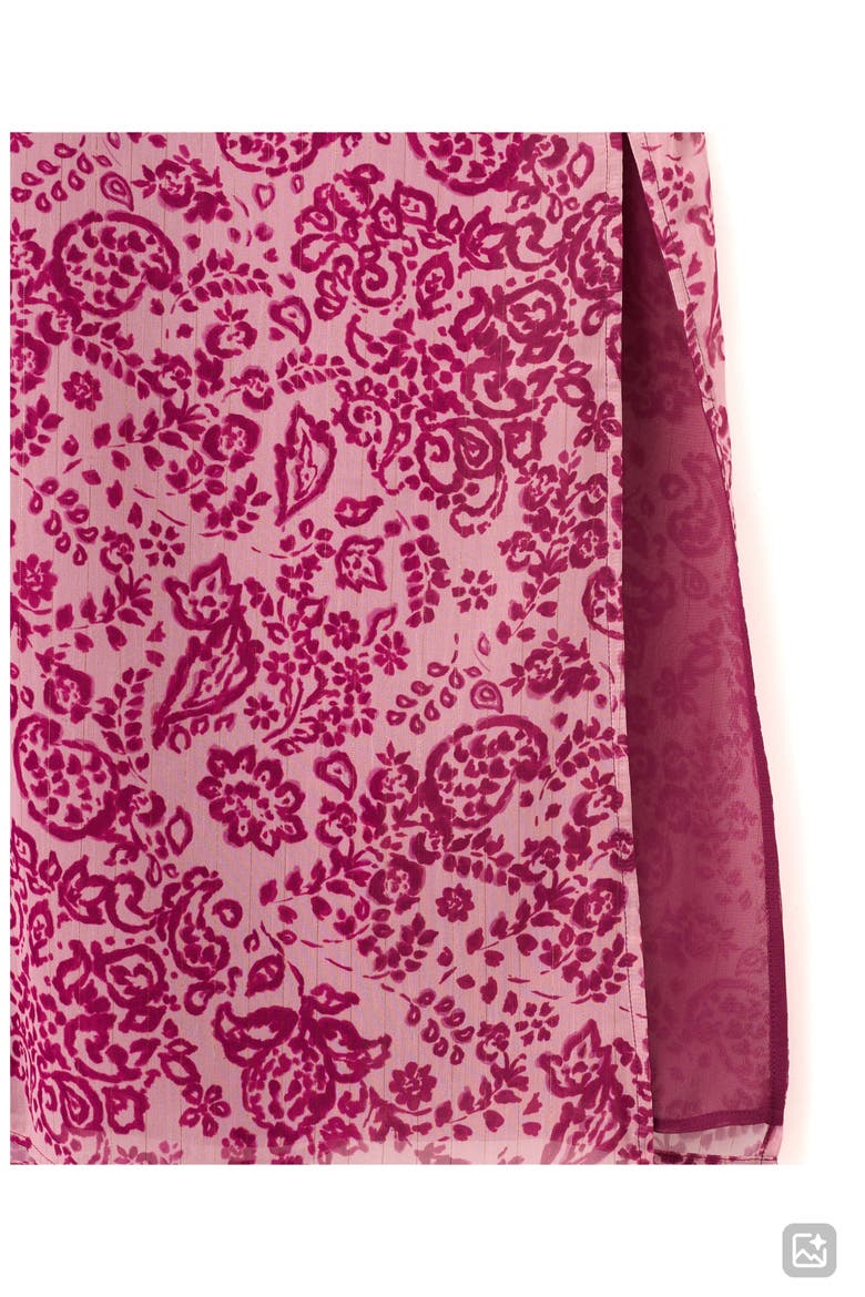 Paisley Maxi Skirt, Alternate, color, PINK